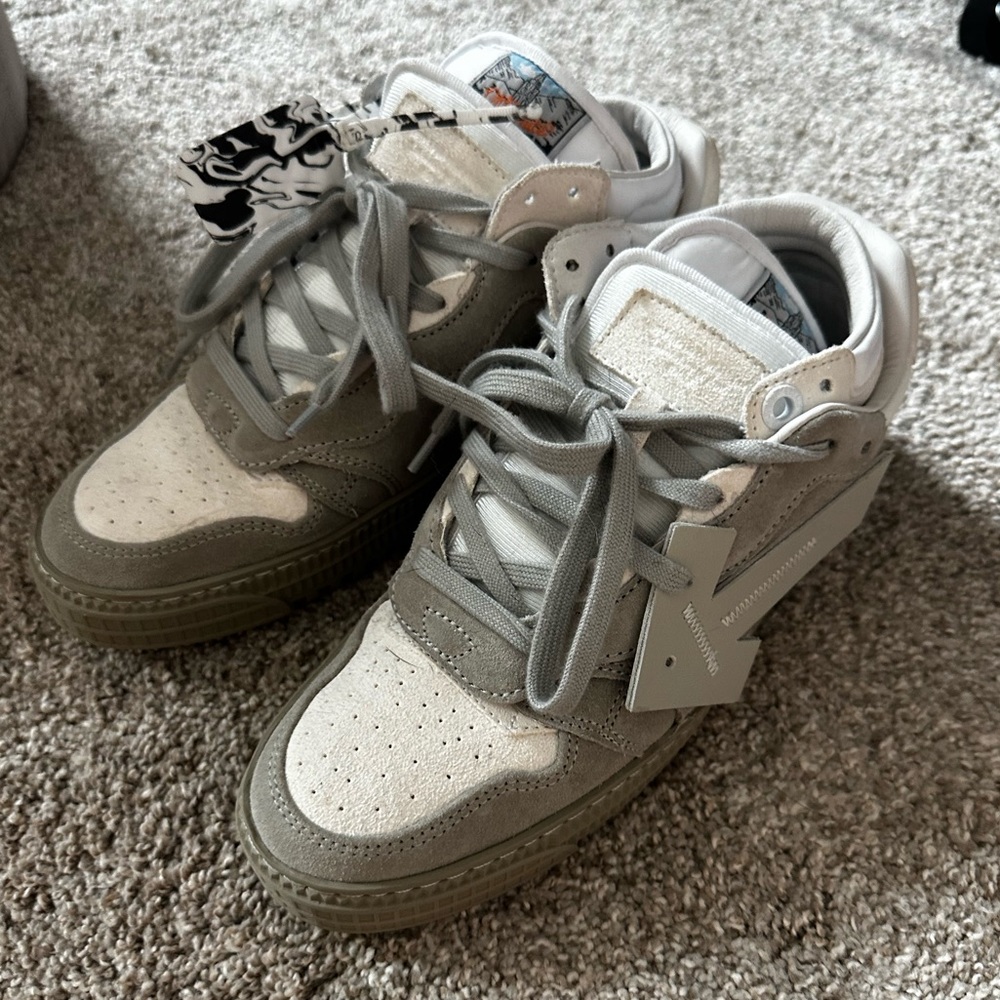 OFF-WHITE C/O VIRGIL ABLOH GREY 3.0 FLOATING ARROW SNEAKERS Sz 40